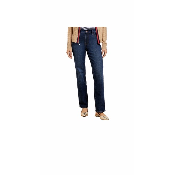 Talbots Denim - Talbots Barely Boot Jeans Women's Size 10 Dark Wash Waist 32 Inseam 31